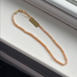 NWT child's freshwater pearl necklace w/ 14 K golf filled clasp